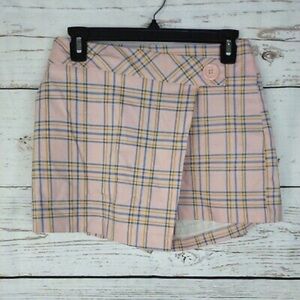 Joe B By Joe Benbasset Women's Skater Skirt/shorts Multicolor Plaid Size X-Large